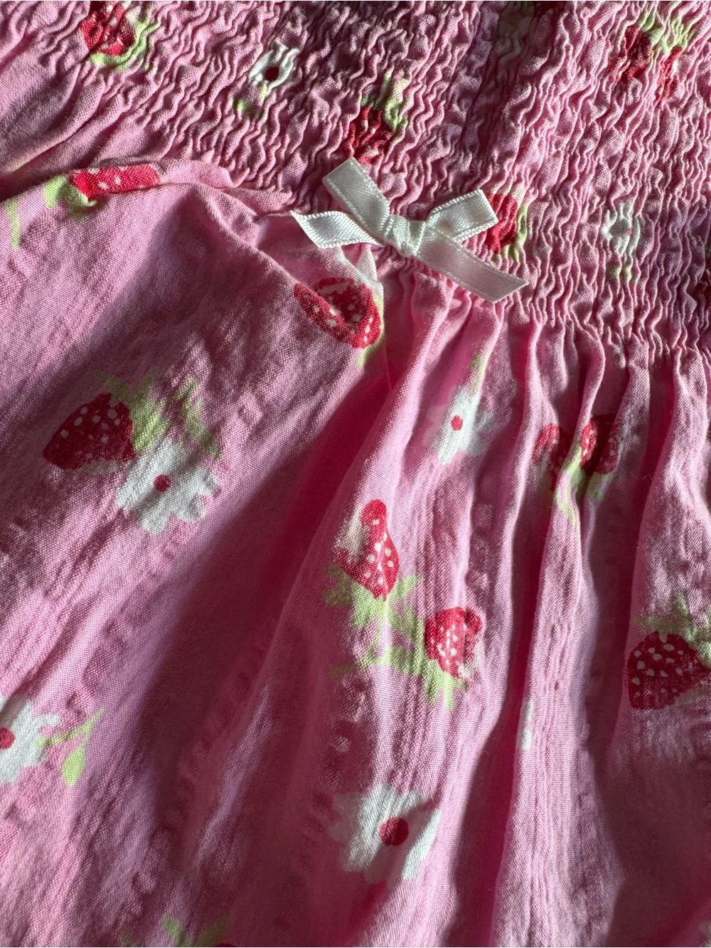 Pink y2k Strawberry Print Two-Piece Toddler Set